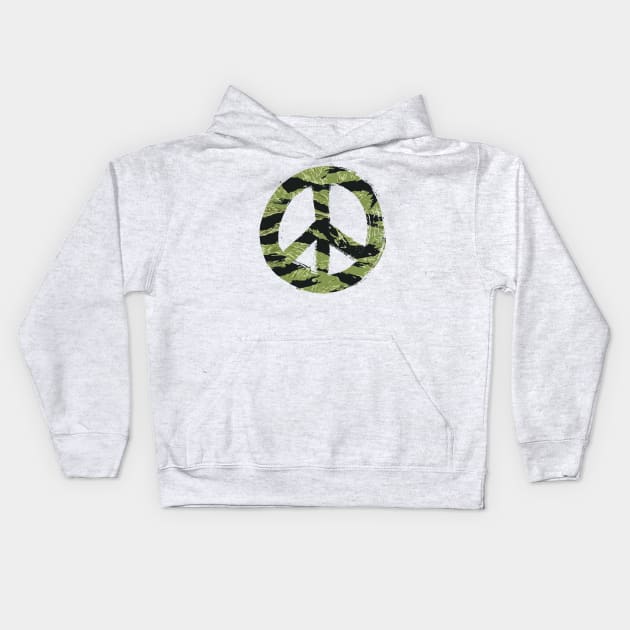 Peace Symbol Kids Hoodie by Toby Wilkinson